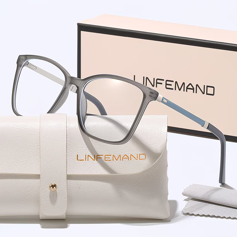 LINFEMAND ULTRA-LIGHT SQUARE FASHION GLASSES FOR WOMEN- 95708