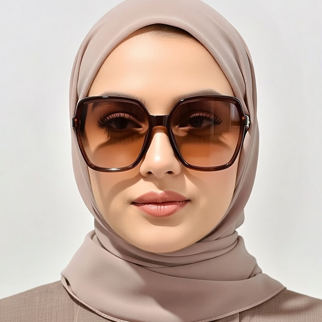 LINFEMAND POLYGON GRADIENT FESTIVAL SUNGLASSES - KF103026