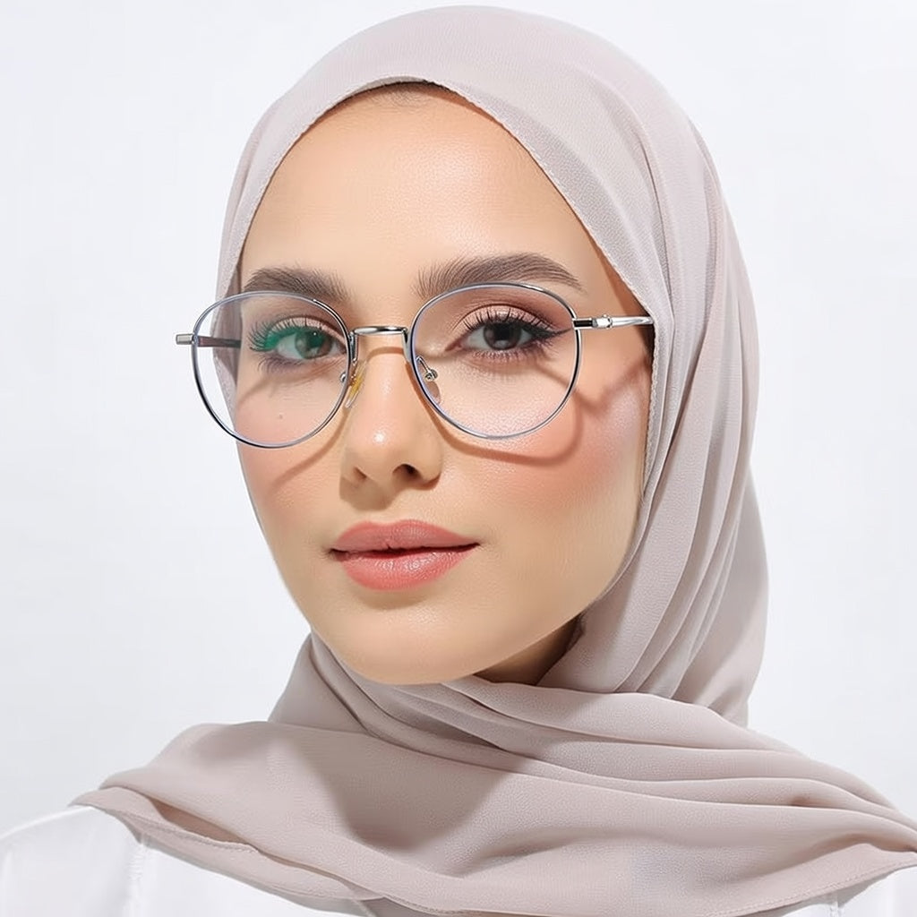 LINFEMAND RETRO ROUND ANTI-BLUE LIGHT GLASSES - LH3256