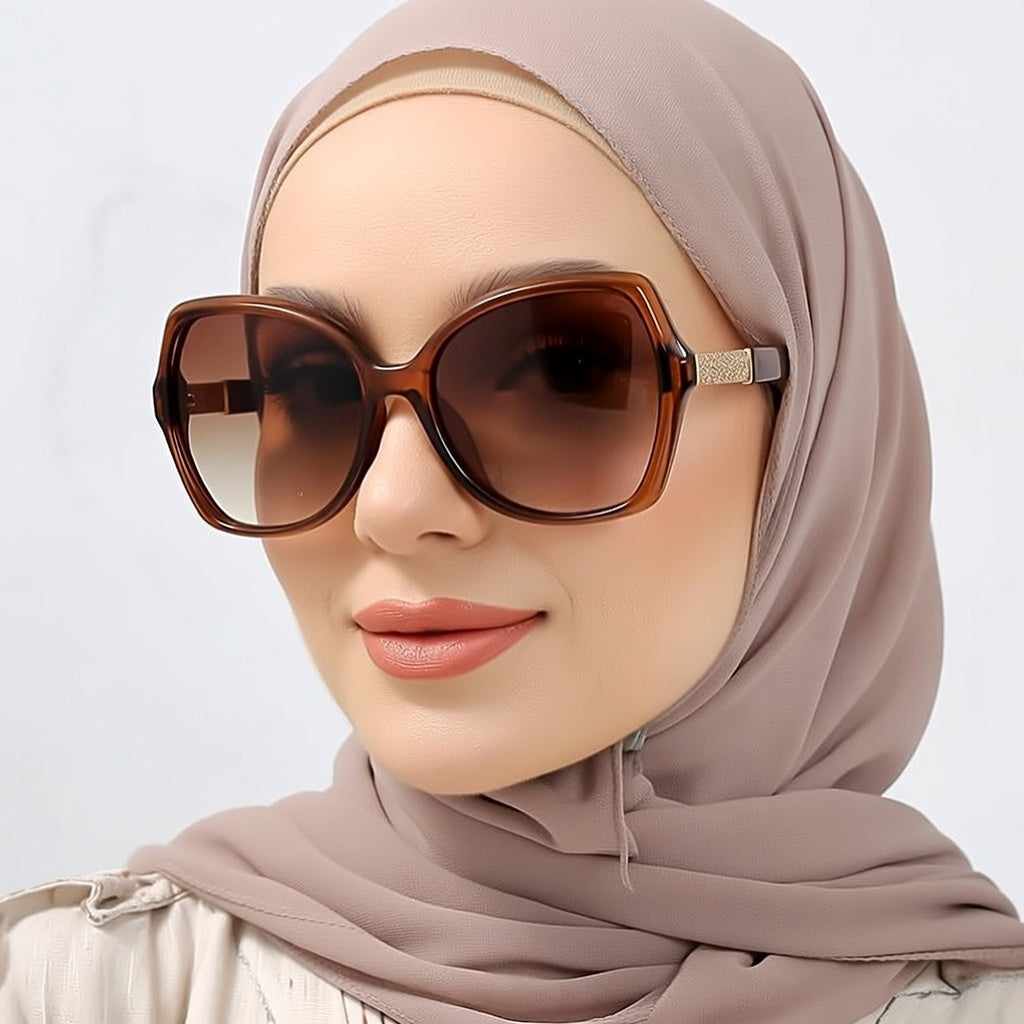 LINFEMAND GOLD PINK CAT EYE SUNGLASSES - FQ2250-z