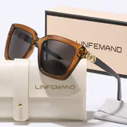 LINFEMAND CLASSIC SQUARE RHINESTONE GLASSES