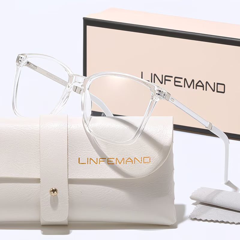 LINFEMAND ULTRA-LIGHT SQUARE FASHION GLASSES FOR WOMEN- 95708