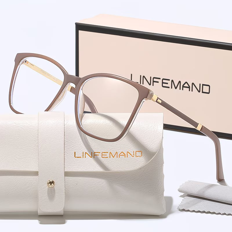 LINFEMAND ULTRA-LIGHT SQUARE FASHION GLASSES FOR WOMEN- 95708