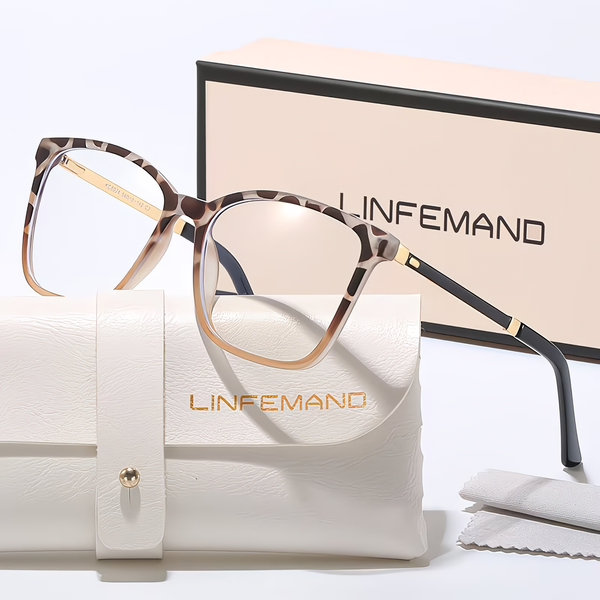 LINFEMAND ULTRA-LIGHT SQUARE FASHION GLASSES FOR WOMEN- 95708