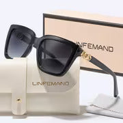 LINFEMAND CLASSIC SQUARE RHINESTONE GLASSES