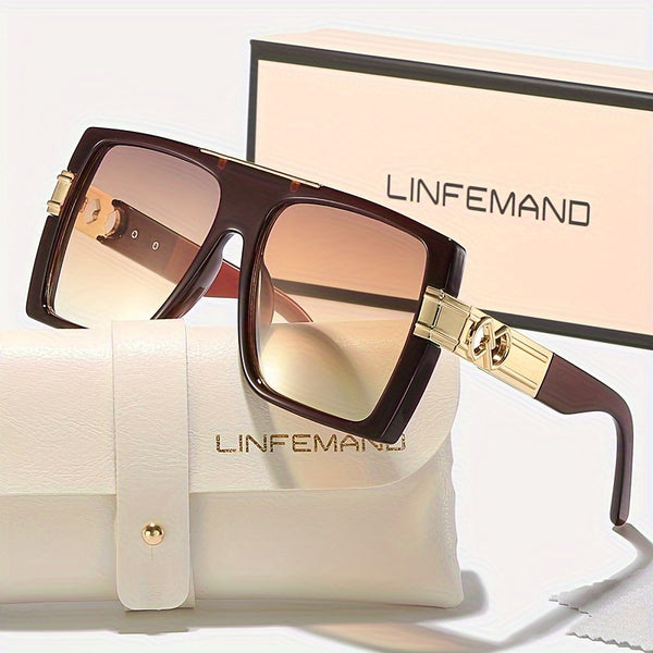 LINFEMAND LUXURY OVERSIZED SQUARE GLASSES - WG139537