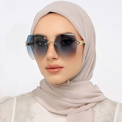 LINFEMAND GEOMETRY FRAMELESS PARTY GLASSES