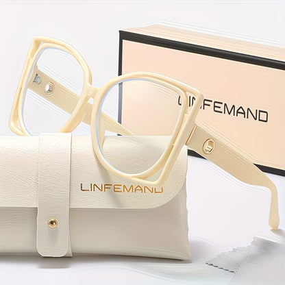 LINFEMAND LARGE SQUARE READING GLASSES - LH3289