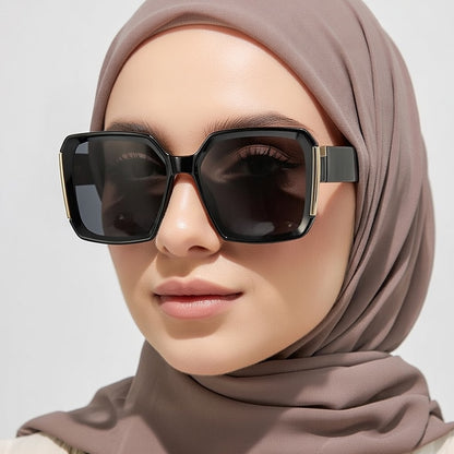 LINFEMAND WOMEN’S LARGE FRAME DECORATION GLASSES