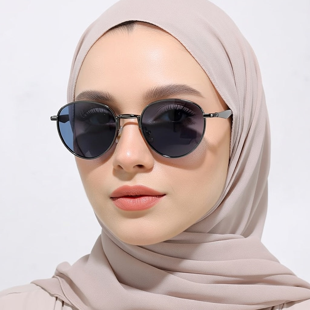 LINFEMAND CIRCULAR METAL SUNGLASSES - LH3256