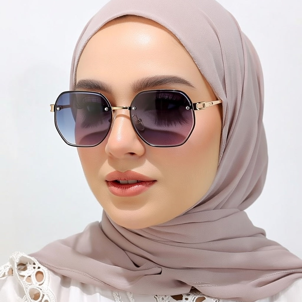 LINFEMAND WOMEN’S GEOMETRIC UV400 GLASSES