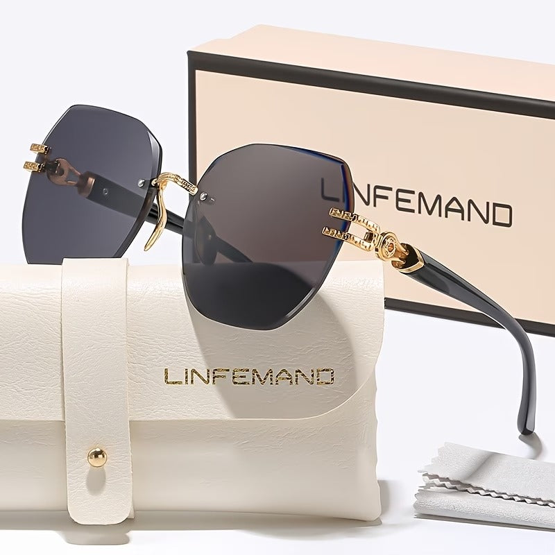 LINFEMAND GEOMETRY FRAMELESS PARTY GLASSES