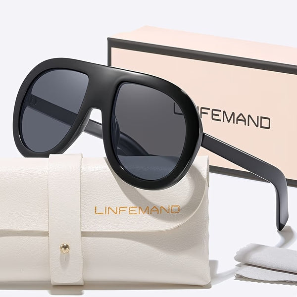 LINFEMAND OVERSIZED SQUARE MULTICOLOR GLASSES