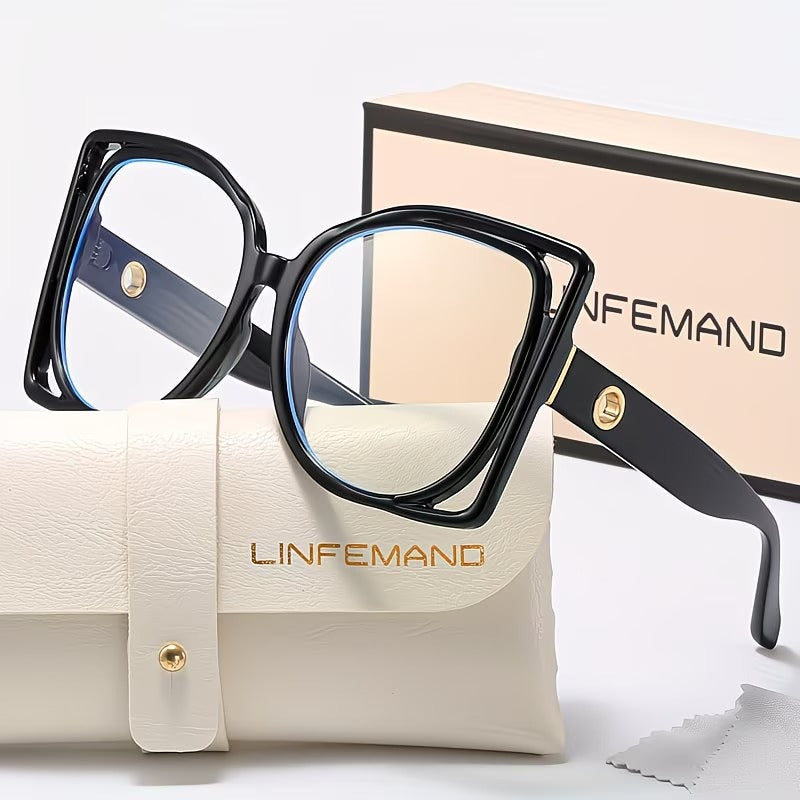 LINFEMAND LARGE SQUARE READING GLASSES - LH3289