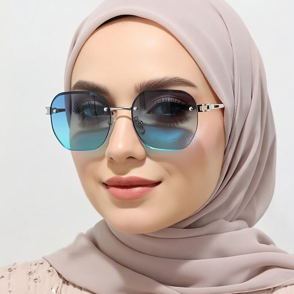 LINFEMAND WOMEN’S GEOMETRIC UV400 GLASSES