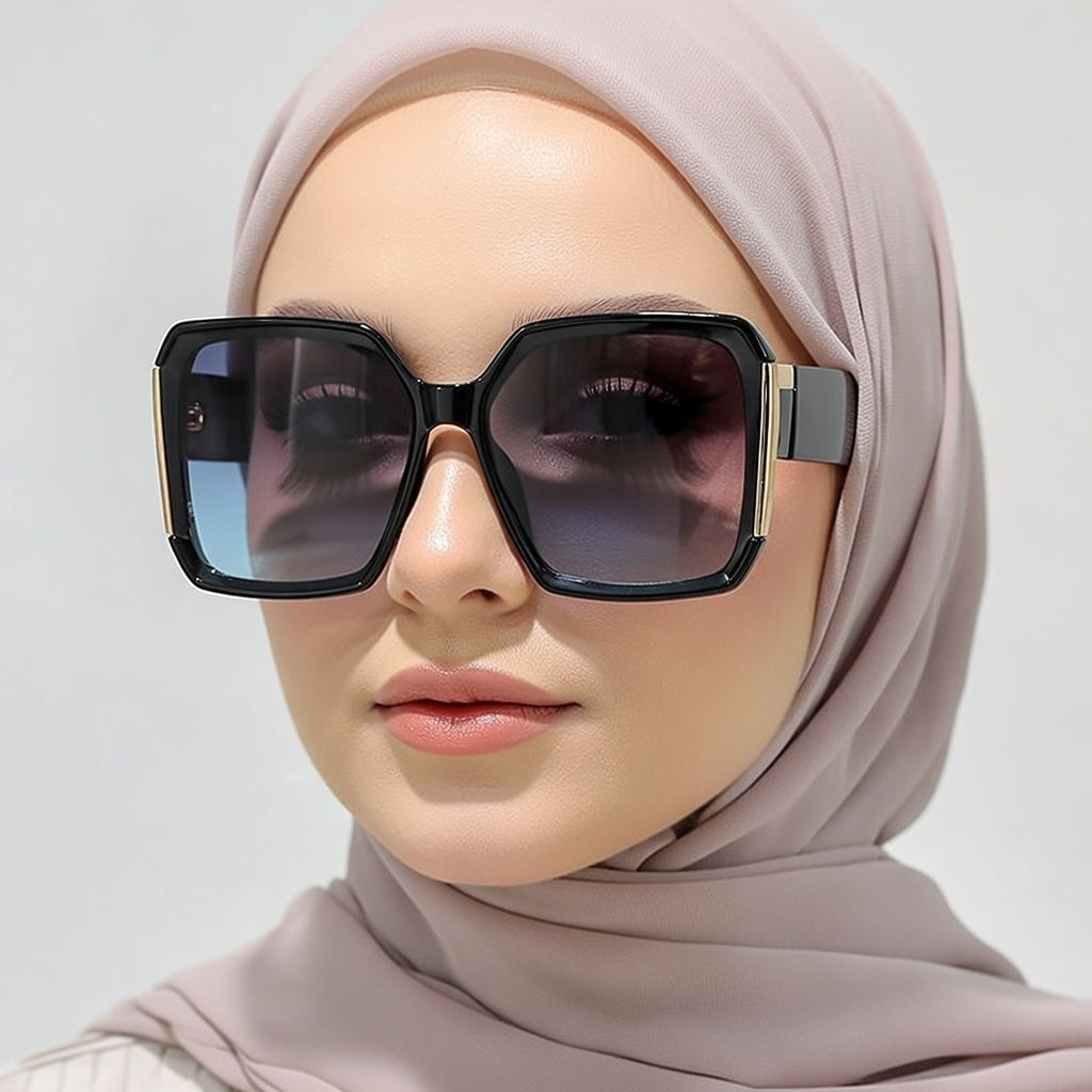 LINFEMAND WOMEN’S LARGE FRAME DECORATION GLASSES