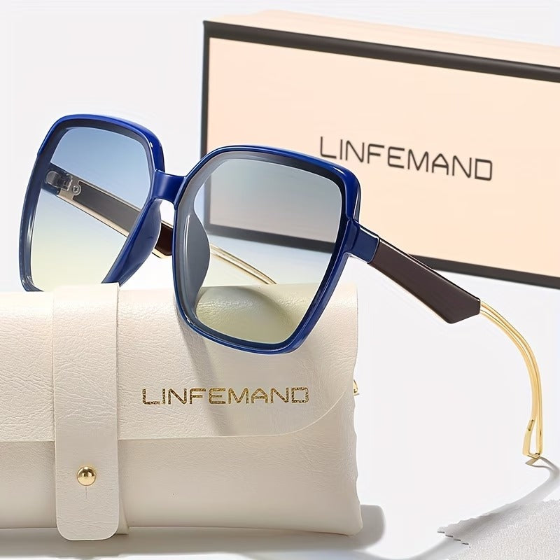 LINFEMAND POLYGON GRADIENT FESTIVAL SUNGLASSES - KF103026