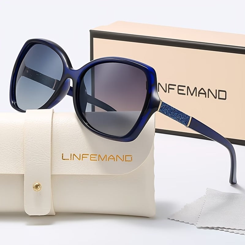 LINFEMAND GOLD PINK CAT EYE SUNGLASSES - FQ2250-z