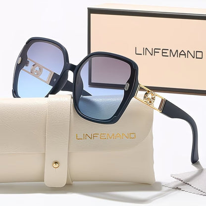 LINFEMAND OVERSIZED GRADIENT FASHION GLASSES