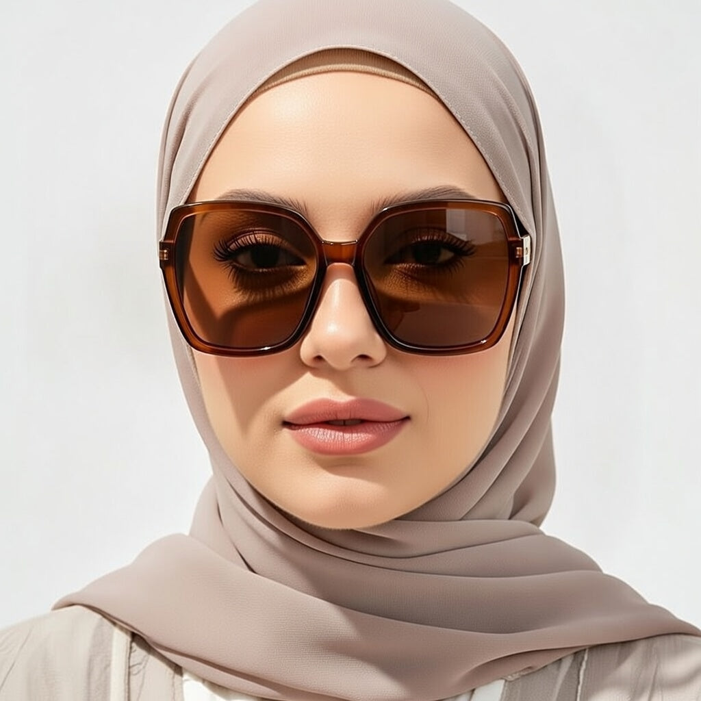 LINFEMAND POLYGON GRADIENT FESTIVAL SUNGLASSES - KF103026