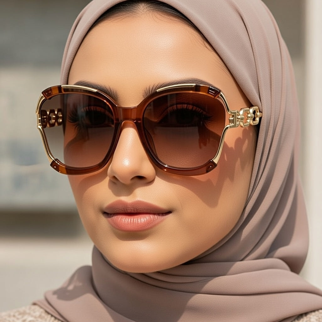 LINFEMAND WOMEN’S LARGE FRAME SUNGLASSES