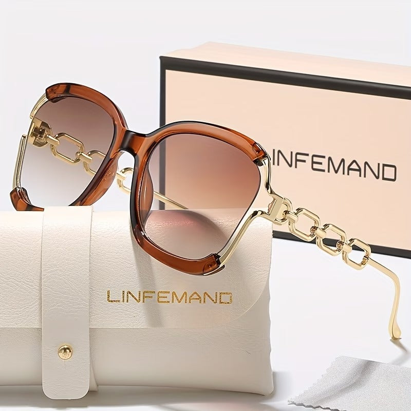 LINFEMAND WOMEN’S LARGE FRAME SUNGLASSES