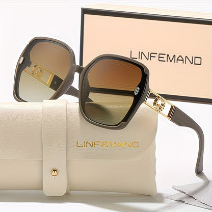 LINFEMAND OVERSIZED GRADIENT FASHION GLASSES