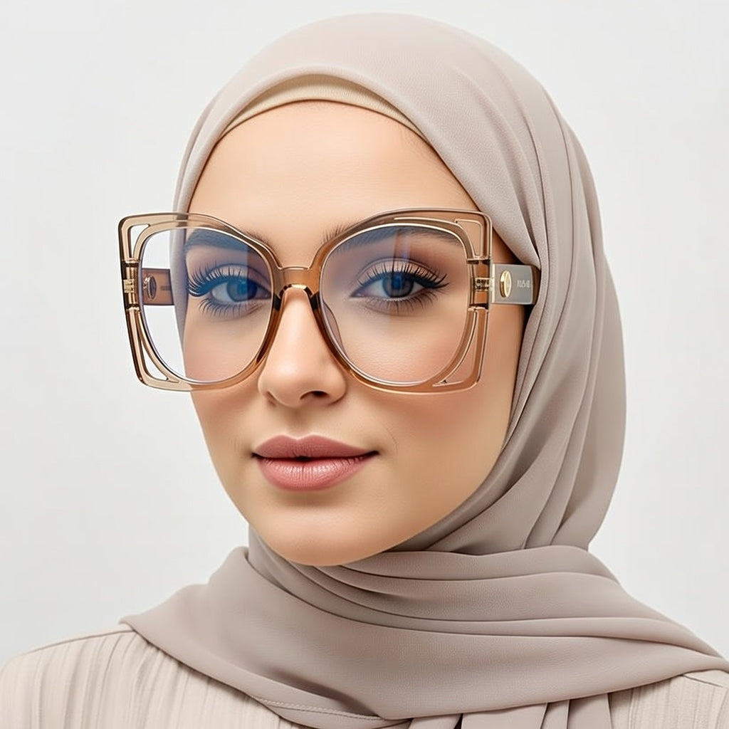 LINFEMAND LARGE SQUARE READING GLASSES - LH3289