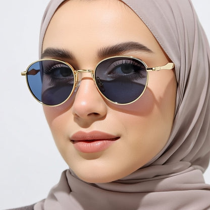 LINFEMAND CIRCULAR METAL SUNGLASSES - LH3256