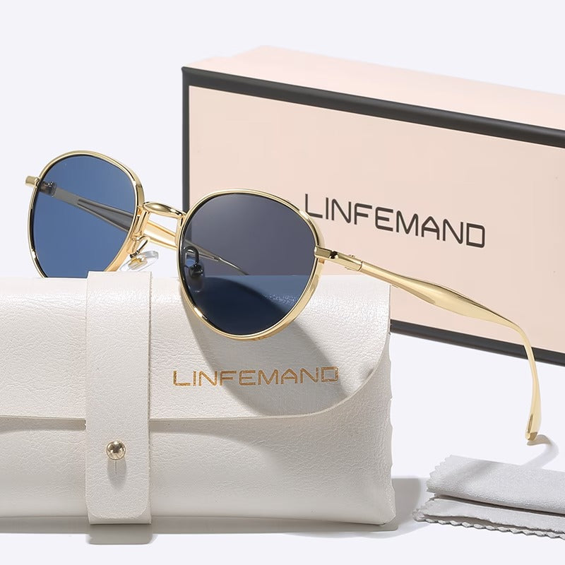 LINFEMAND CIRCULAR METAL SUNGLASSES - LH3256