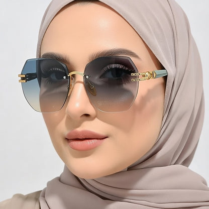 LINFEMAND GEOMETRY FRAMELESS PARTY GLASSES