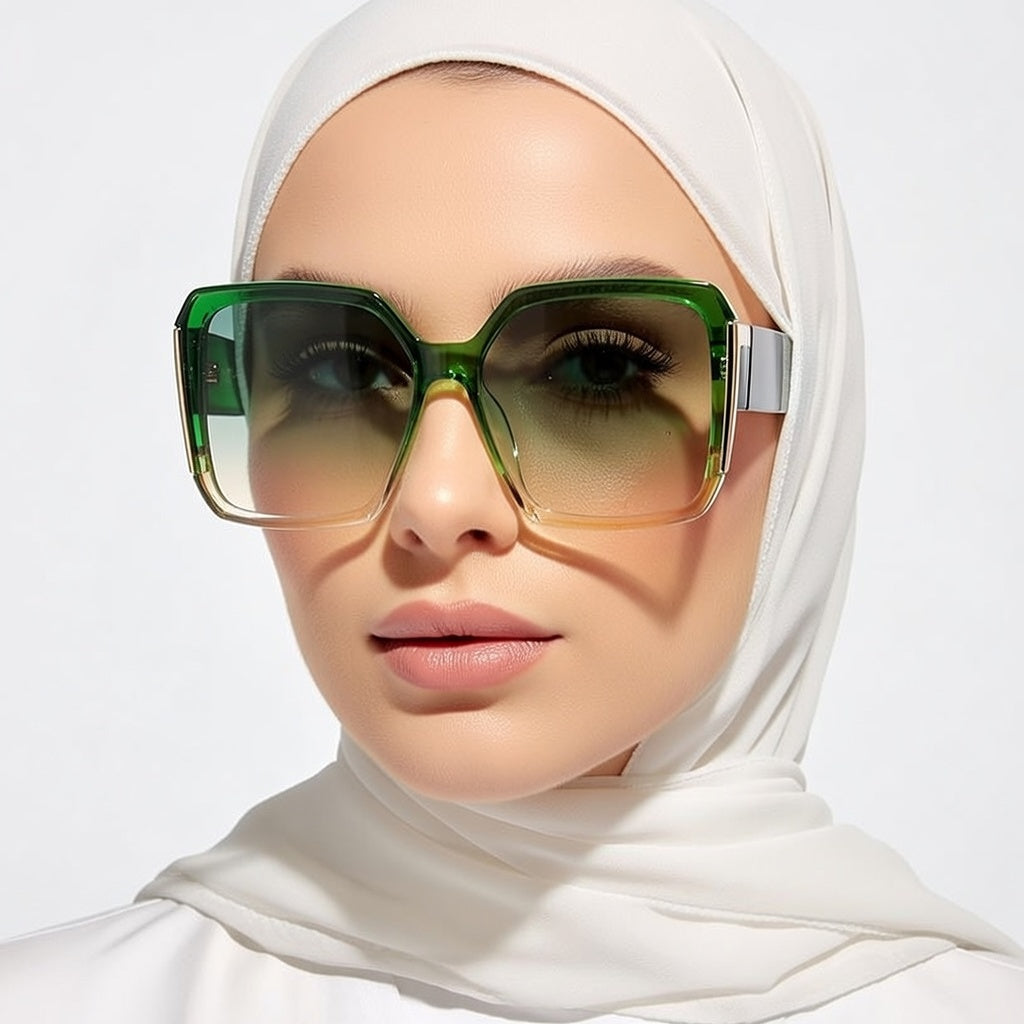 LINFEMAND WOMEN’S LARGE FRAME DECORATION GLASSES
