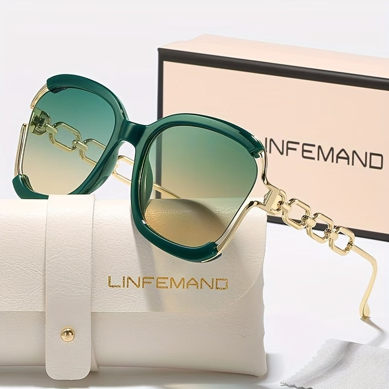 LINFEMAND WOMEN’S LARGE FRAME SUNGLASSES