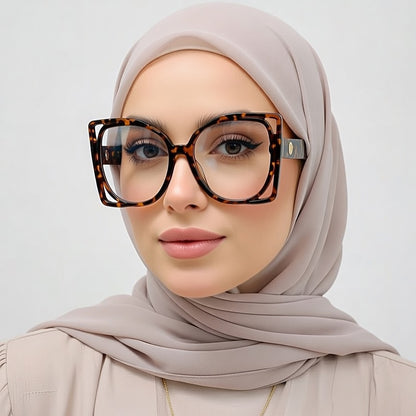 LINFEMAND LARGE SQUARE READING GLASSES - LH3289