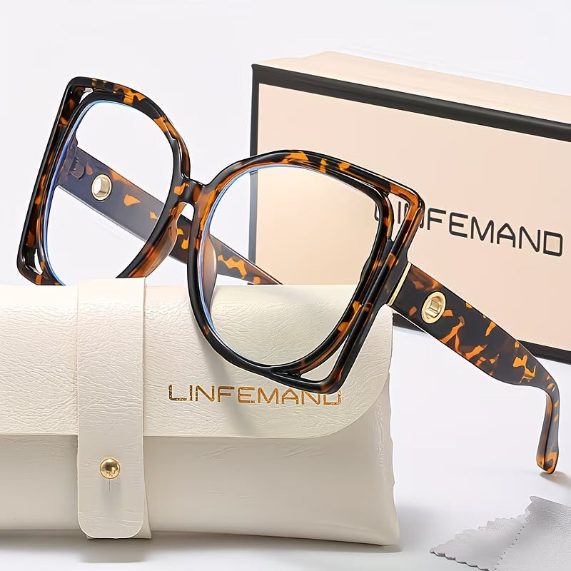 LINFEMAND LARGE SQUARE READING GLASSES - LH3289