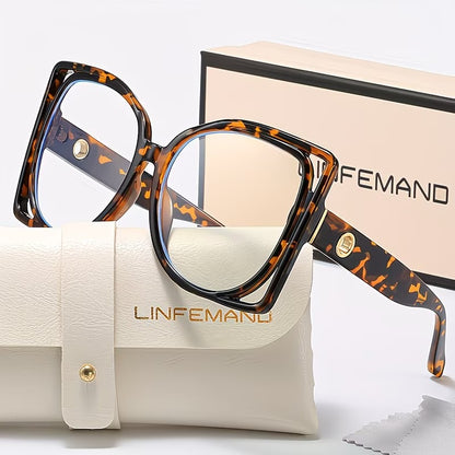 LINFEMAND LARGE SQUARE READING GLASSES - LH3289