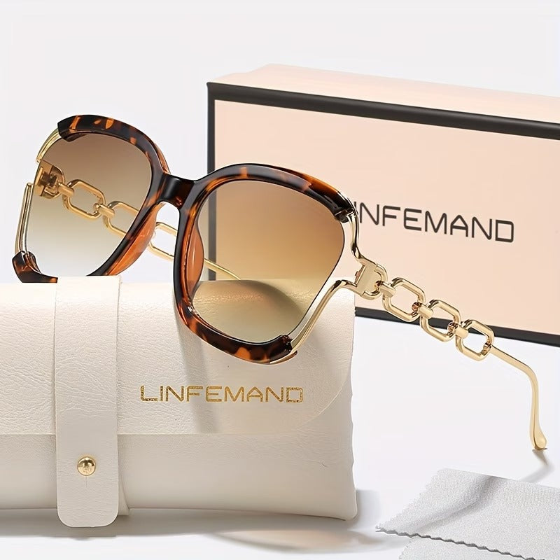 LINFEMAND WOMEN’S LARGE FRAME SUNGLASSES