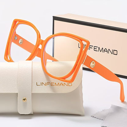 LINFEMAND LARGE SQUARE READING GLASSES - LH3289