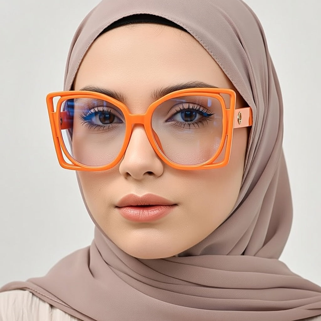 LINFEMAND LARGE SQUARE READING GLASSES - LH3289