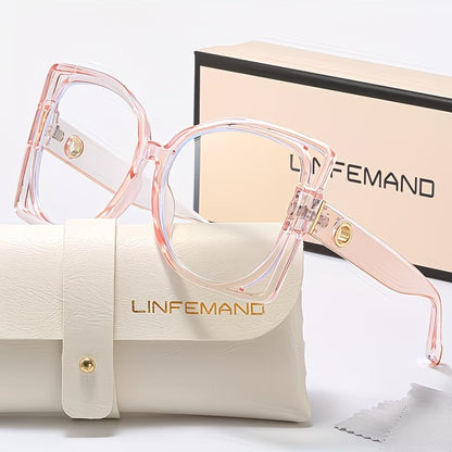 LINFEMAND LARGE SQUARE READING GLASSES - LH3289