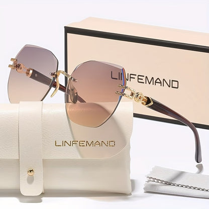 LINFEMAND GEOMETRY FRAMELESS PARTY GLASSES