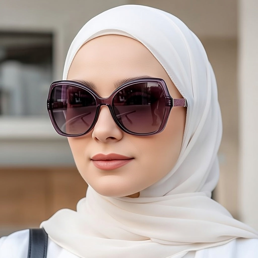 LINFEMAND GOLD PINK CAT EYE SUNGLASSES - FQ2250-z