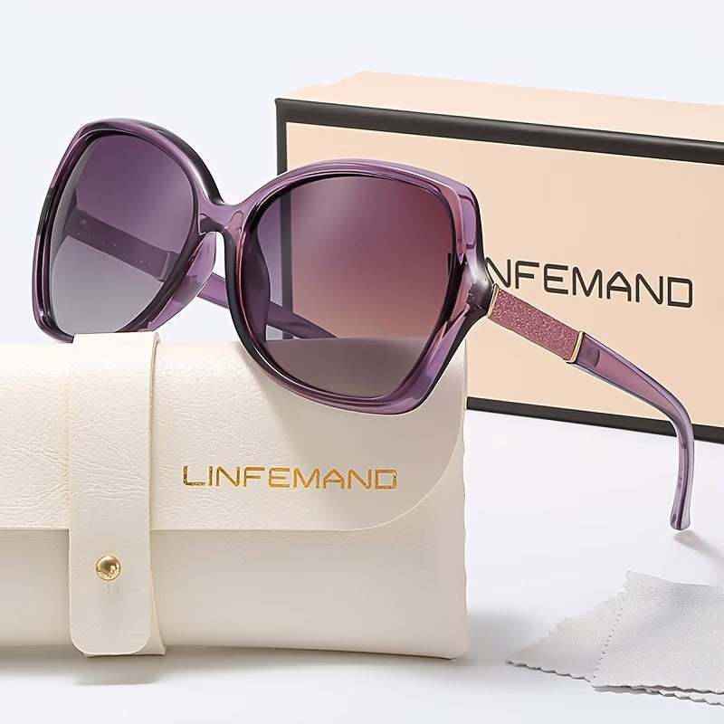 LINFEMAND GOLD PINK CAT EYE SUNGLASSES - FQ2250-z