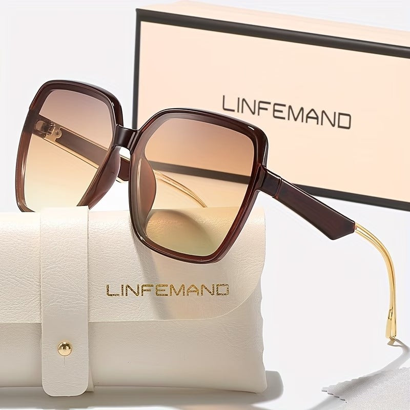 LINFEMAND POLYGON GRADIENT FESTIVAL SUNGLASSES - KF103026