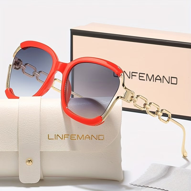 LINFEMAND WOMEN’S LARGE FRAME SUNGLASSES