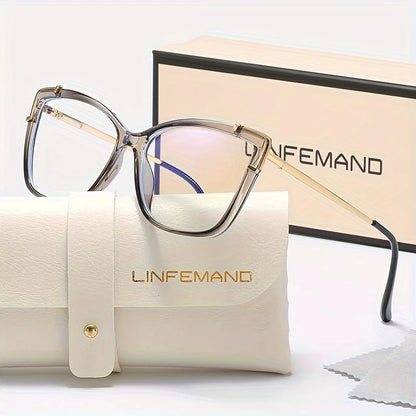 LINFEMAND UNIQUE CAT EYE BLUE LIGHT GLASSES - 95708