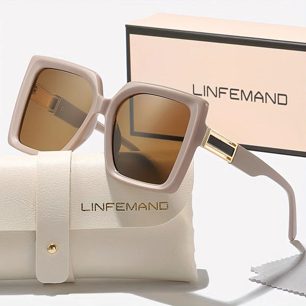 LINFEMAND Y2K JELLY COLOR BLOCK SUNGLASSES - LH3218