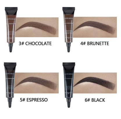 10ML Long-Lasting Eyebrow Cream Enhancers Waterproof Natural Eye Brow Tinted Liquid Gel Cream Brow Makeup Cosmetics 6 Colors