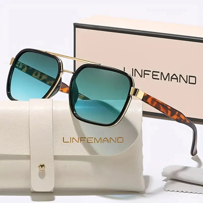 LINFEMAND RETRO DOUBLE BEAM SUNGLASSES-M6211 - M5240