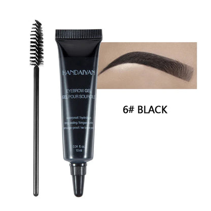 10ML Long-Lasting Eyebrow Cream Enhancers Waterproof Natural Eye Brow Tinted Liquid Gel Cream Brow Makeup Cosmetics 6 Colors